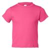 RABBIT SKINS Infant Comfort Ribbed Crewneck Jersey T-Shirt, HOT Pink, 6 Months view 1