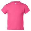 RABBIT SKINS Infant Comfort Ribbed Crewneck Jersey T-Shirt, HOT Pink, 12 Months view 1