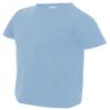 Rabbit Skins Toddler Fine Jersey Ribbed Collar T-Shirt, Light Blue, 4T view 1