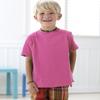 Rabbit Skins Toddler Fine Jersey Ribbed Collar T-Shirt, Raspberry, 3T view 2