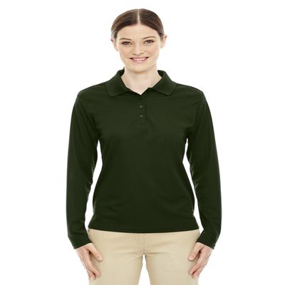 Ash City Core 365 Pinnacle Ladies Performance Pique Polo Shirt, Forest GREN 630, 2XL