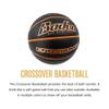 Baden Crossover Flex Composite Basketball | Durable, High-Performance Ball for All-Season Play | 27.5-Inch | Black/Orange view 2
