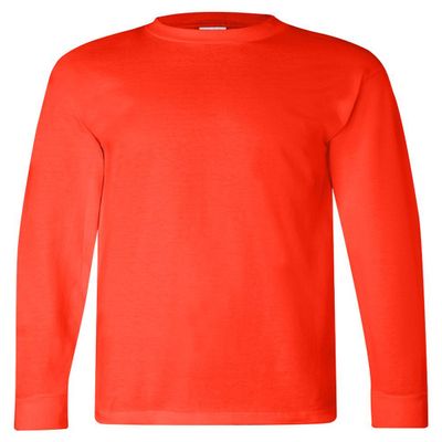 Bayside American Made Cotton Basic T-Shirt, ORANGE, XXXX-Large