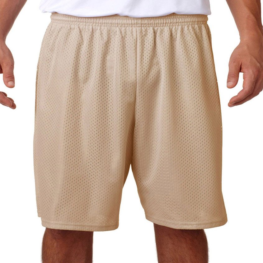 A4 Men's Tricot Performance Mesh Short, Vegas Gold, XXX-Large