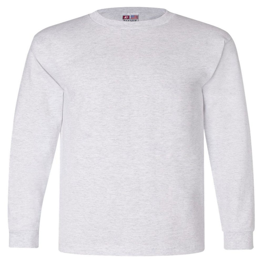 Bayside American Made Cotton Basic T-Shirt, ASH, XX-Large