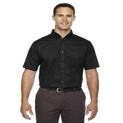 Ash City - Core 365 Core 365 Optimum Men's Twill Shirt, Black, XXXX-Large