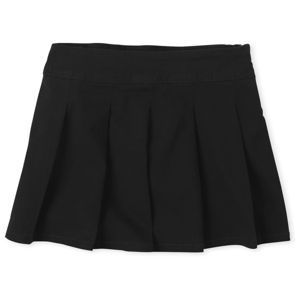 The Children's Place girls Pleated School Uniform Skort, Black, 4 Plus