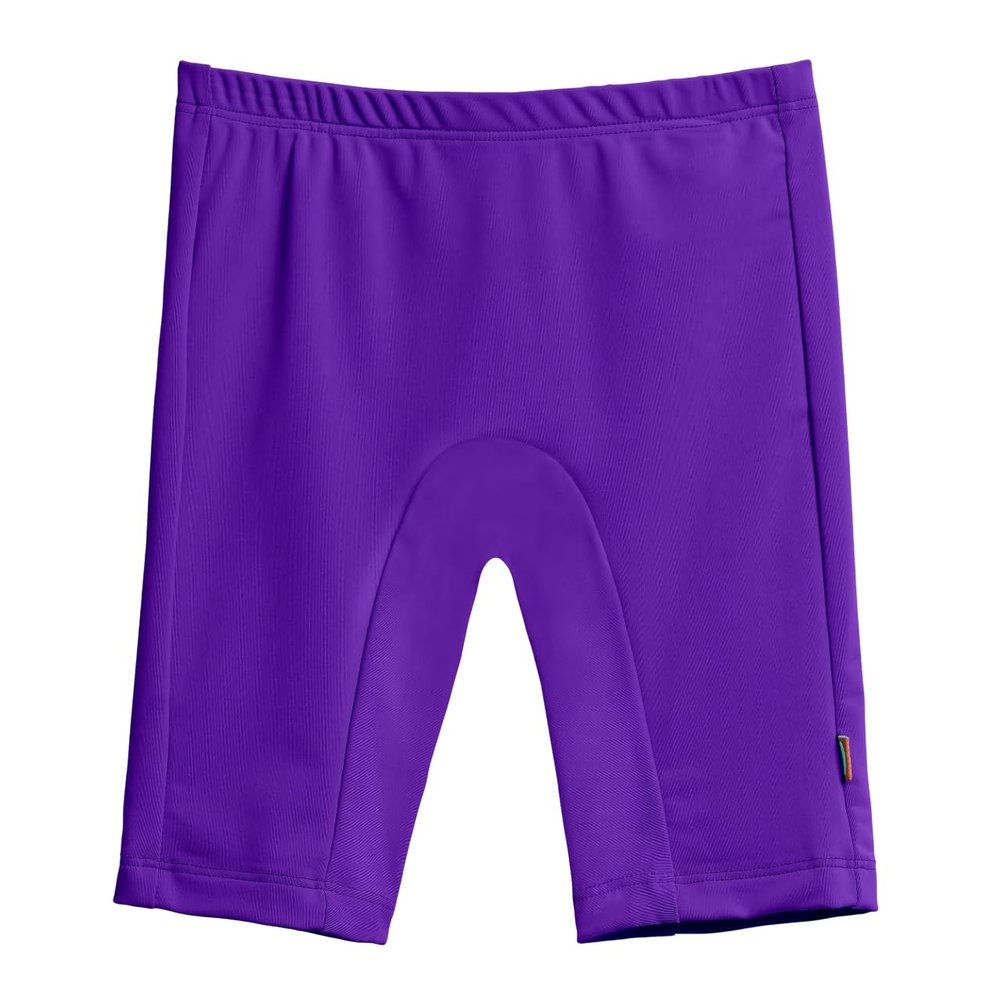 City Threads Boys Girls UPF 50+ Swim Jammer Shorts Comfortable Durable Rash-Free Made in USA, Purple, 12Y