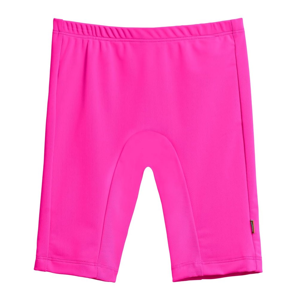 City Threads Girls and Boys Swim Jammers UPF 50+ Made in USA, Kids Swim Shorts for Team Practice and More (Hot Pink, 8)