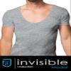 Men's Modal V-Neck Invisible Undershirt Small Gray jT Modal view 2