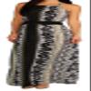 Apple Bottoms Junior Plus Aztech Print Halter Dress, Aztech, Size 2X view 1