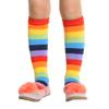 Angelina Girls Rainbow Striped Knee High Socks (6 Pairs, 9-11) view 2