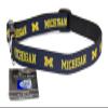 All Star Dogs Michigan Wolverines Ribbon Dog Collar - Small view 1