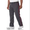Alleson Athletic Men's Baseball Pants with Braid, Charcoal/Scarlet, 3X-Large view 2