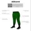 Alleson Athletic Girls Belt Loop Fastpitch Pant, Dark Green, Large view 3