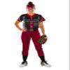 Alleson Athletic Girls Belt Loop Fastpitch Pant, Maroon, Medium view 2