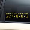 Nashville Decals There's No Place Like 127.0.0.1 (Home) Vinyl Decal Laptop Car Truck Bumper Window Sticker - Yellow view 1