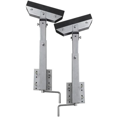 vidaXL Boat Trailer Solid Bar Bow Support Set of 2, Steel Frame, Adjustable Height 24.8"-34.6", Load Capacity of 1102.3 lb, Zinc-Coated Steel Construction