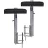 vidaXL Boat Trailer Solid Bar Bow Support Set of 2, Steel Frame, Adjustable Height 24.8"-34.6", Load Capacity of 1102.3 lb, Zinc-Coated Steel Construction view 3
