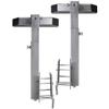 vidaXL Boat Trailer Solid Bar Bow Support Set of 2, Steel Frame, Adjustable Height 24.8"-34.6", Load Capacity of 1102.3 lb, Zinc-Coated Steel Construction view 4