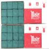 Made in the USA - 2 Boxes of Master Chalk - 24 Pieces for Pool Cues and Billiards Sticks Tips (Forest Green) view 1