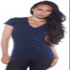 4 Pack Zenana Women's Basic V-Neck T-Shirts Med White, Navy, H Gray, H Beige view 4