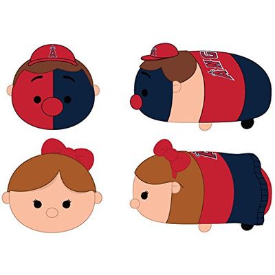 FOCO MLB Los Angeles Angels Assorted Small Stadium Stackers - Fan & Cheerleader