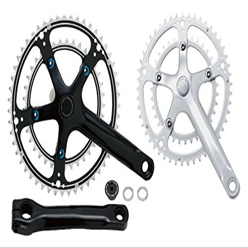 DIXNA La Crank V23P026, 51 x 37T, No BB, 9/10 Steps, Color/Crank Length (mm) Black/160, Black