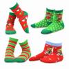TeeHee Christmas Holiday Novelty Little Kids Toddler Crew Socks 4-Pair (6-8 Years, Cat & Dog) view 1