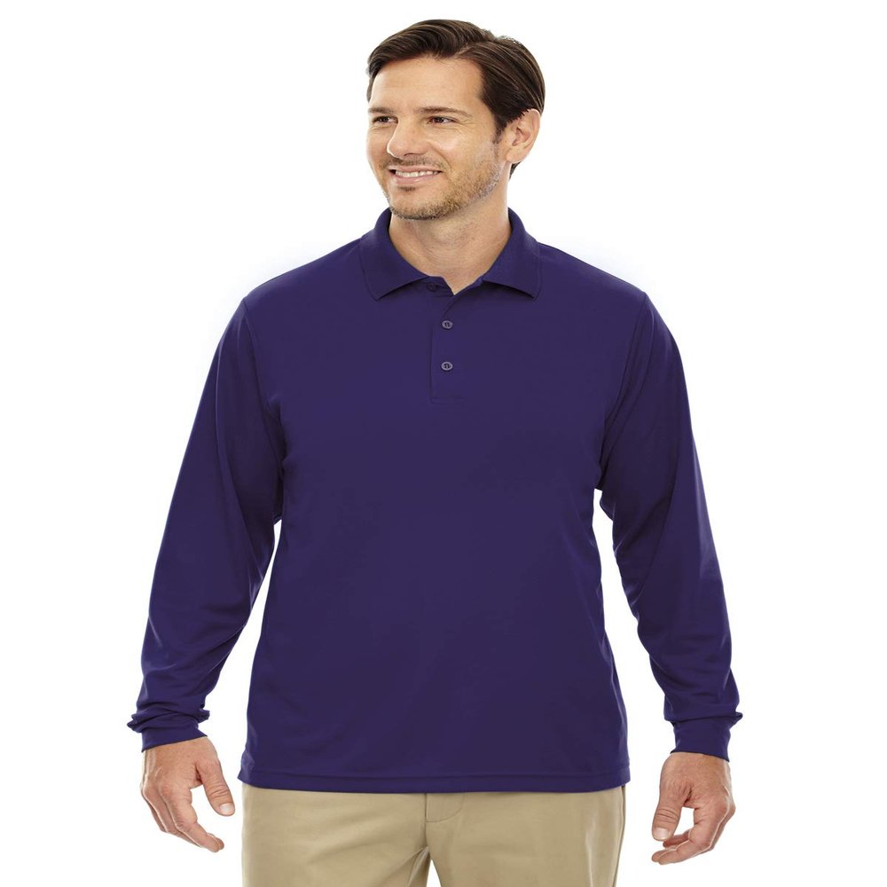 Ash City Core 365 Pinnacle Men's Performance Pique Polo Shirt, Campus Purple, XXXX-Large