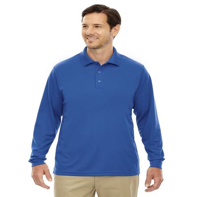 Core 365 Ash City Pinnacle Men's Performance Pique Polo Shirt, True Royal 438, Small