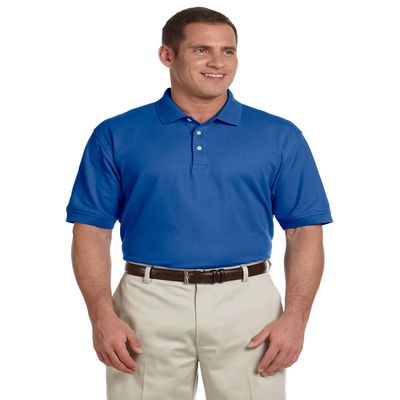 Devon & Jones Men's Pima Pique Polo Shirt, TRUE ROYAL, X-Large