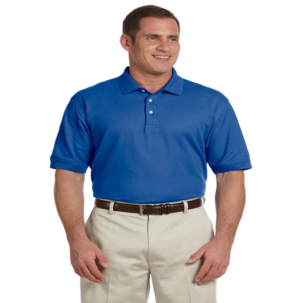 Devon & Jones Men's Pima Pique Polo Shirt, TRUE ROYAL, X-Large