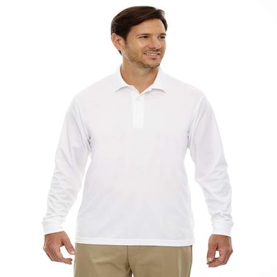 Ash City Core 365 Pinnacle Men's Performance Pique Polo Shirt, White 701, XX-Large