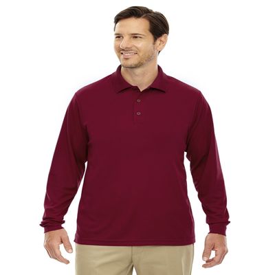 Core 365 Pinnacle Men's Performance Pique Polo Shirt, Classic RED 850, Medium