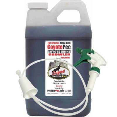 PredatorPee 100% Coyote Urine - Territorial Marking Scent - Creates Illusion That Coyote is Nearby - 64 oz