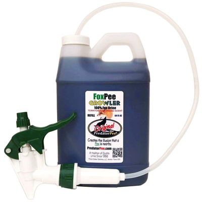 PredatorPee 100% Fox Urine - Territorial Marking Scent - Creates Illusion That Fox is Nearby - 64 oz