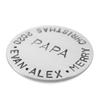 Custom Golf Ball Marker - Personalized with Your Special Message or Names - Hand Stamped Sterling Silver view 1