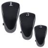 Andux Golf Club Driver Wood Head Covers with Hook & Loop Set of 3 Black/Grey view 2