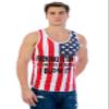 ALLNTRENDS Men's USA Tank Top Firework Fetish 4th of July Party Top (S) Multicolor