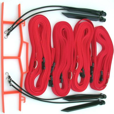 Home Court 1-inch Adjustable 30-ft Sand Court Line - 17AS (Red)