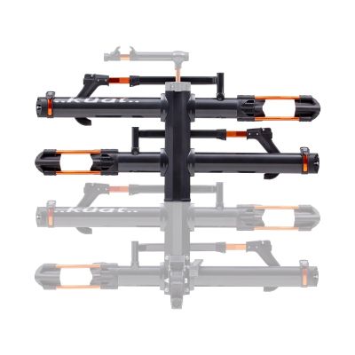 KUAT NV Add-On 2.0-2" - +2-Bike Rack | Increases The 2" NV 2.0 to a 4-Bike Hitch Rack | Rugged All-Metal Construction | E-Bike Compatible | Gray Metallic and Orange Anodize (NA22G)