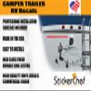 American Flag USA RV Camper Vinyl Decal Sticker Graphic Mural view 3