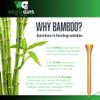 Wedge Guys Bamboo Golf Tees 2-3/4" & 3-1/4" | 100,250,500 or 1000 pcs. | Extra Durable & Stronger Than Wood Tees | Biodegradable & Less Friction | PGA Professional Approved, Golf Tees Bulk Bag view 2