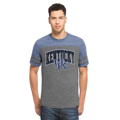 '47 NCAA Kentucky Wildcats Men's Neps Football Tee, Medium, Vintage Grey