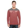 '47 NHL Minnesota Wild Men's Neps Henley Long Sleeve Tee, Medium, Lava Red view 1