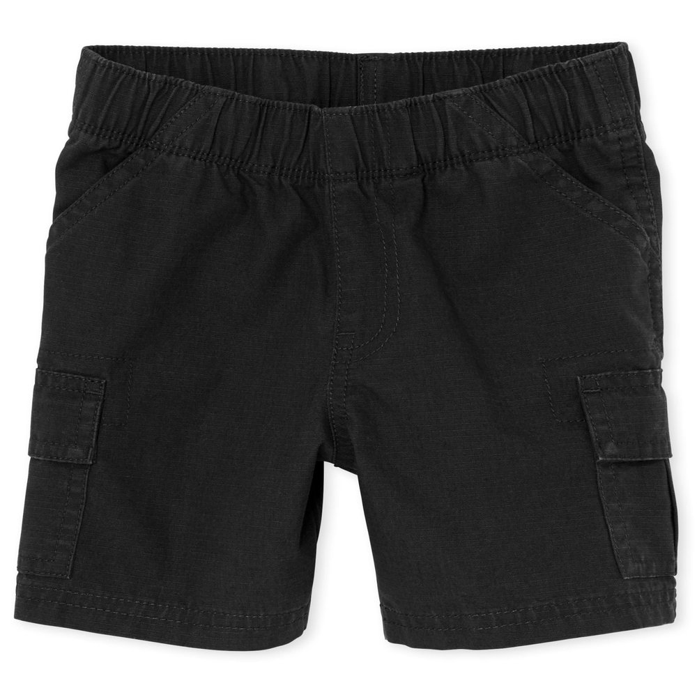 The Children's Place Baby Boys And Toddler Boys Pull on Cargo Shorts,Black Single,5T