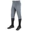 CHAMPRO boys Triple Crown Knicker Style Youth Baseball Pants in Solid Color with Reinforced Sliding Areas , Graphite, X-Small view 1