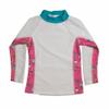 Baby Banz Girls' Toddler Long Sleeve Rash Guard, Cool Gardie Pink, 4 view 1