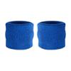 Suddora Wrist Sweatbands, Absorbent and Breathable Thick Cotton Bands for Working Out, Gymnastics, Basketball, Tennis, and Football, Multiuse Wristbands for Costumes and Cosplay, Blue view 1